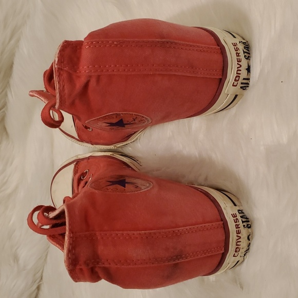 Converse CTAS Lux Hidden Wedge Distressed Red Womens  Size 9 - Picture 5 of 10